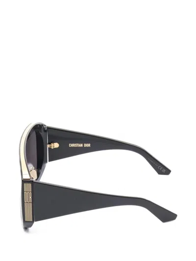 Pre-owned Dior 2020s Graphique M2u Geometric Sunglasses In Black
