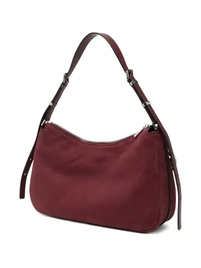Michael Kors Nolita Medium Nubuck Shoulder Bag In Red