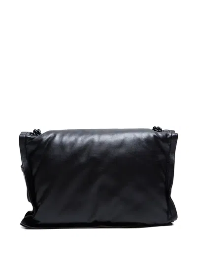 Pre-owned Ferragamo 2000-2020 Viva Bow Vara Shoulder Bag In Black