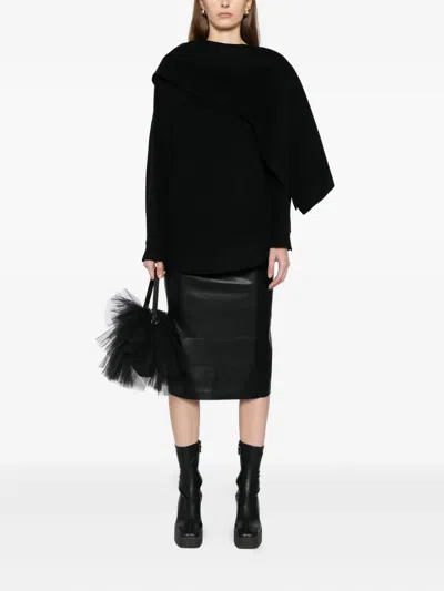 Jnby A-line Midi Skirt In Black