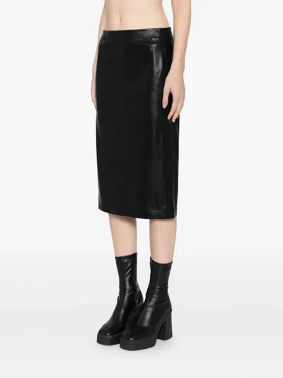 Jnby A-line Midi Skirt In Black