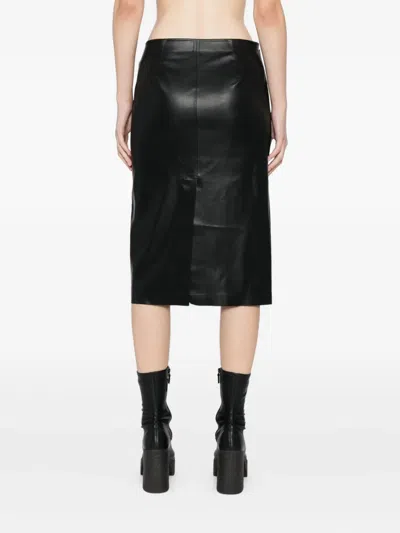 Jnby A-line Midi Skirt In Black