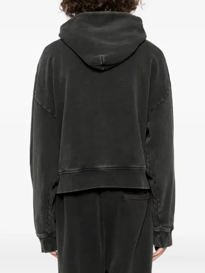 Entire Studios Graphite Cotton Thermal Sweatshirt In Gray