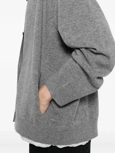 Less Mid-length Cardigan In Gray