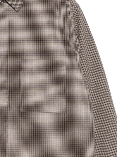 Croquis Plaid Padded Jacket In Brown