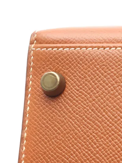 Pre-owned Hermes 1991 Kelly32 Handbag In Brown
