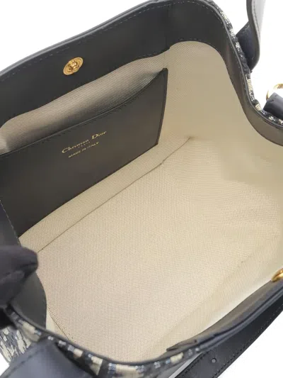 Pre-owned Dior 2020s Signature Oblique Bucket Bag In Blue