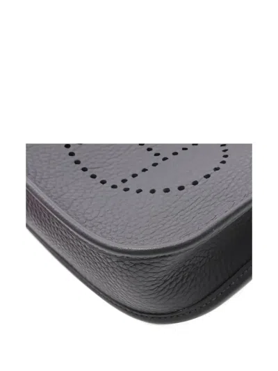 Pre-owned Hermes 2024 Evelyn Amazone 16 Perforated-logo Shoulder Bag In Blue