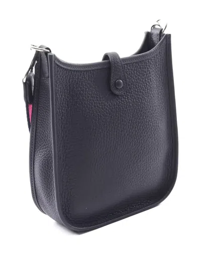 Pre-owned Hermes 2024 Evelyn Amazone 16 Perforated-logo Shoulder Bag In Blue