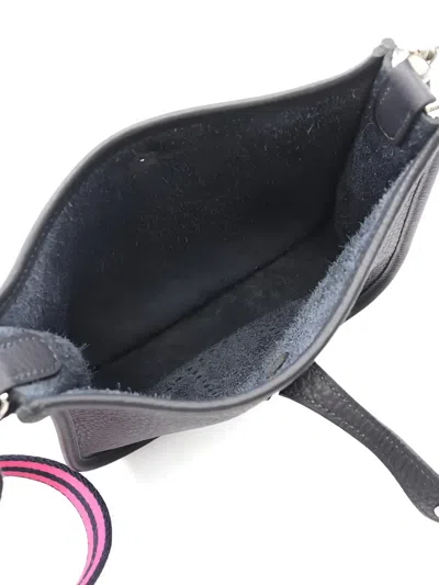 Pre-owned Hermes 2024 Evelyn Amazone 16 Perforated-logo Shoulder Bag In Blue