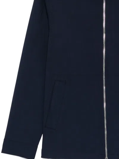 Michael Kors Zipped Jacket In Blue