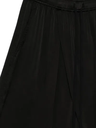 Julius Drawstring Drop-crotch Shorts In Black