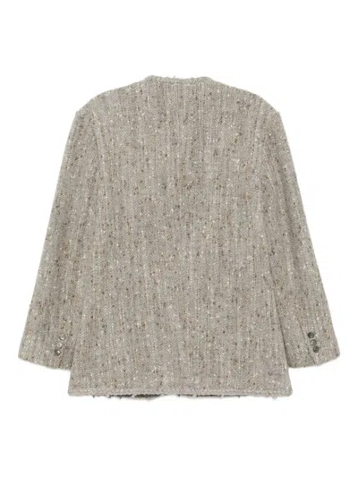 Jnby Loosed Coat In Gray