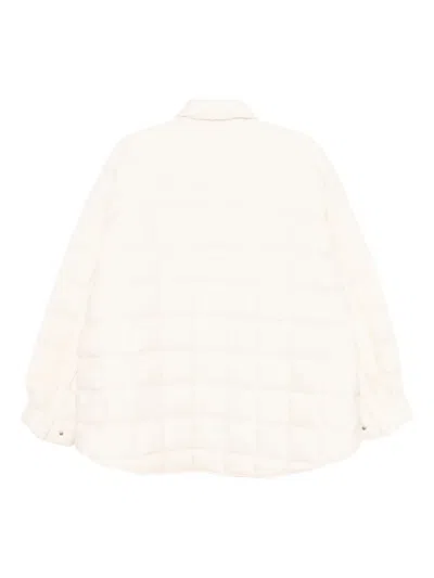 Jnby Collared Padded Coat In White