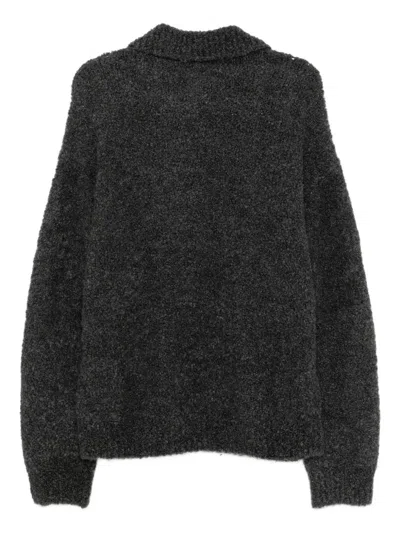 Croquis Mock-neck Jumper In Gray