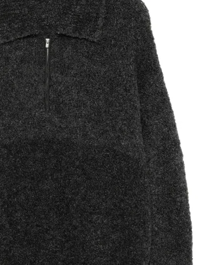 Croquis Mock-neck Jumper In Gray