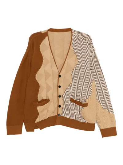 Croquis Jacquard Cardigan In Multi