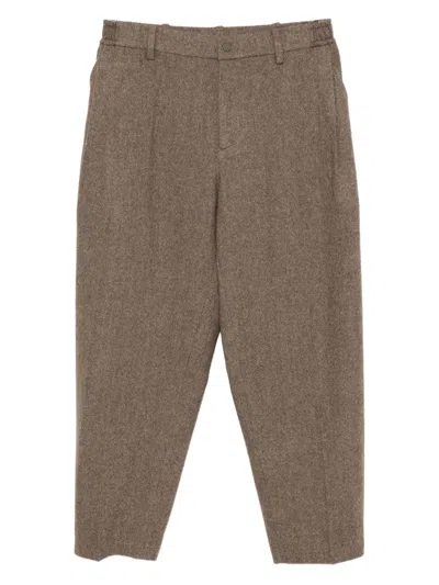 Croquis Wool Trousers In Brown