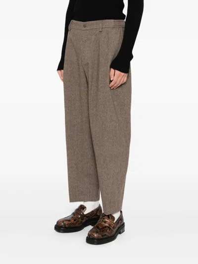 Croquis Wool Trousers In Brown