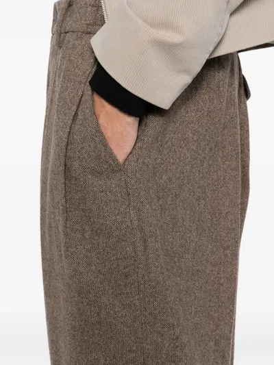 Croquis Wool Trousers In Brown