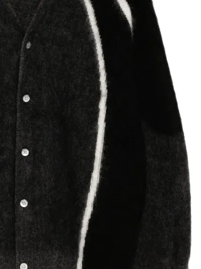 Croquis Patterned Cardigan In Black