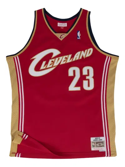 Mitchell & Ness Nba Cleveland Cavaliers Jersey In Red