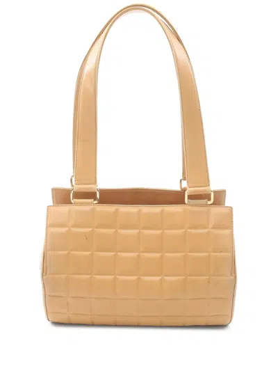 Pre-owned Chanel Chocolate Bar Handbag In Neutral