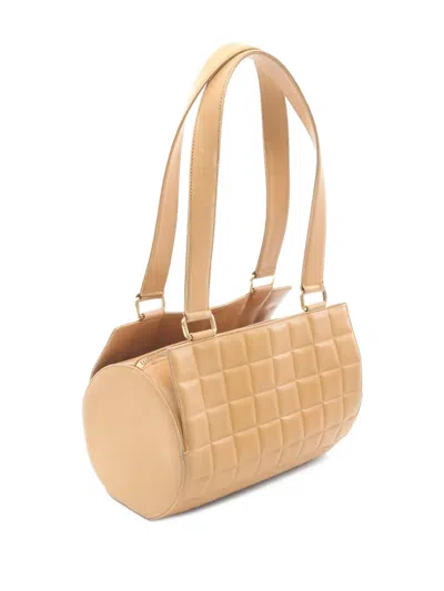 Pre-owned Chanel Chocolate Bar Handbag In Neutral