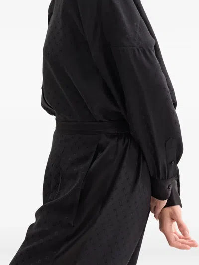 Eres Geometric-pattern Shirt In Black