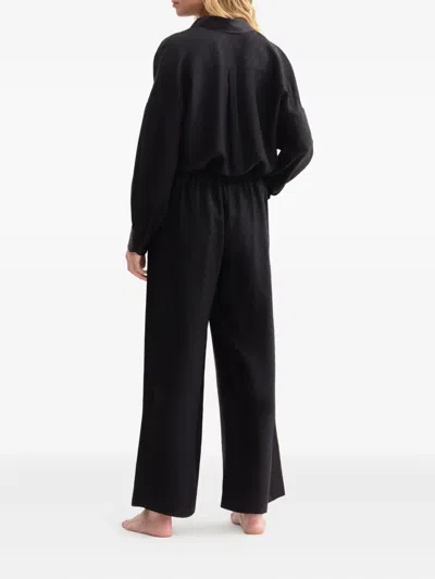 Eres Geometric-pattern Shirt In Black