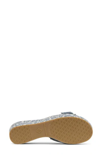 Donald Pliner Alfee Platform Wedge Slide Sandal In Blue