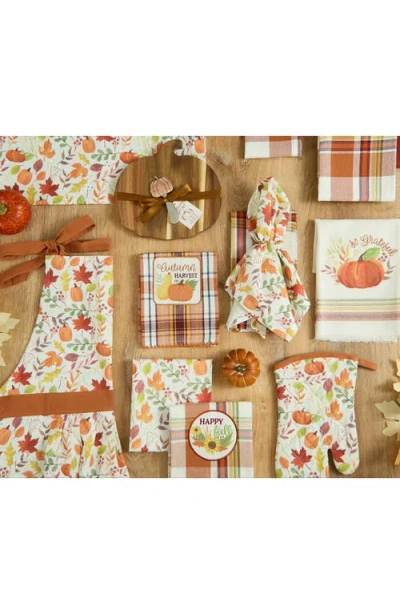 Design Imports Hometown Harvest Set Of 4 Napkins In Multi