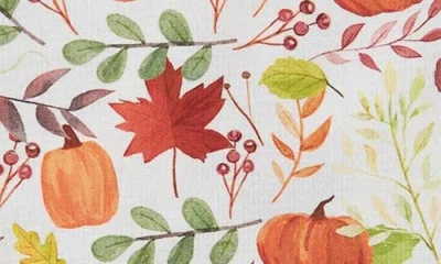 Design Imports Hometown Harvest Set Of 4 Napkins In Multi
