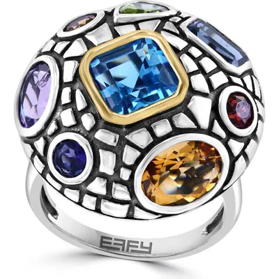 Effy Two-tone Semiprecious Stone Ring In Multi