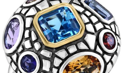 Effy Two-tone Semiprecious Stone Ring In Multi