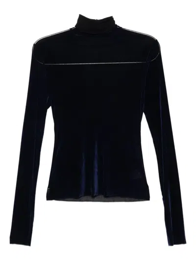 Jnby Turtle-neck Top In Blue