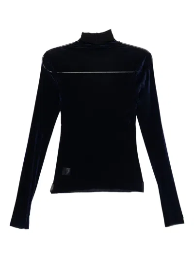 Jnby Turtle-neck Top In Blue