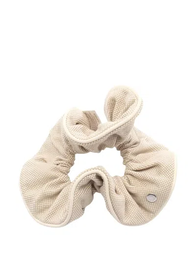 Pre-owned Hermes 2010s Claudia Scrunchie Hais Accessories In Neutral