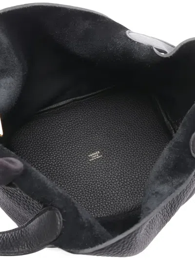 Pre-owned Hermes 2024 Picotin Lock Mm Handbag In Black