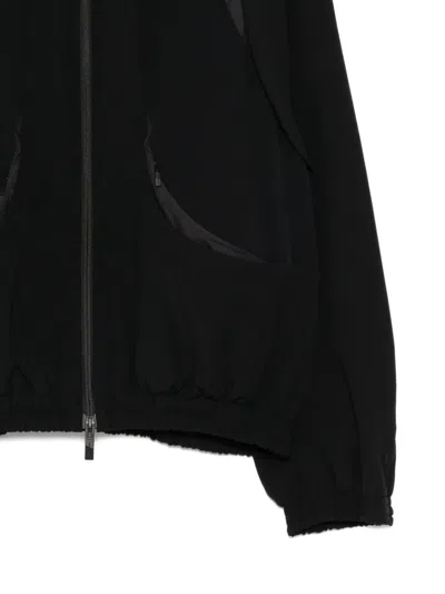 Ader Error Long-sleeved Zip-up Jacket In Black