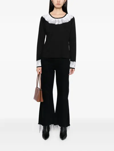 Agnès B. Printed T-shirt In Black