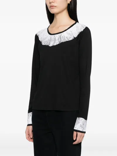 Agnès B. Printed T-shirt In Black