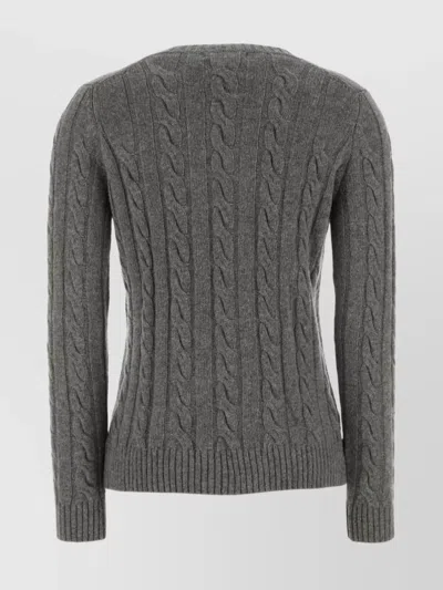 Gimaguas Grey Wool Blend Barid Sweater In Gray