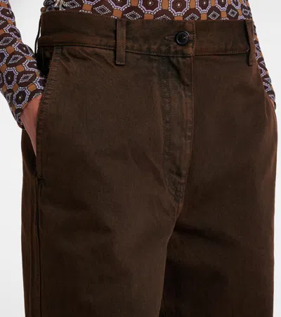 Dries Van Noten High-rise Straight Jeans In Brown