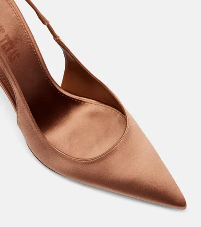 Paris Texas Lidia 105 Satin Slingback Pumps In Multi