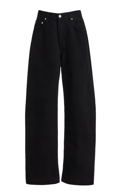 Citizen Of Humanity Citizens Of Humanity Paloma Wide-leg Corduroy Jeans In Black