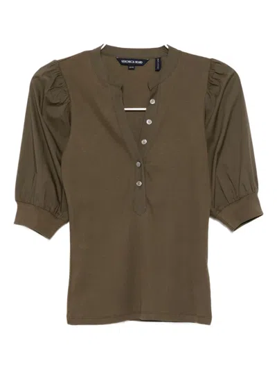 Veronica Beard Coralee Top In Green