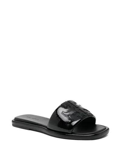 Tory Burch Square Toe Sandal In Black