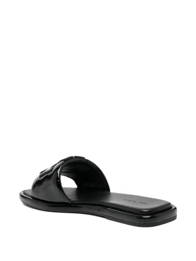 Tory Burch Square Toe Sandal In Black
