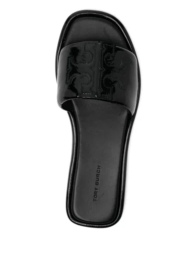 Tory Burch Square Toe Sandal In Black